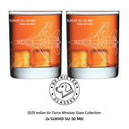 2025 Indian Air Force Whiskey Glass Set of 2