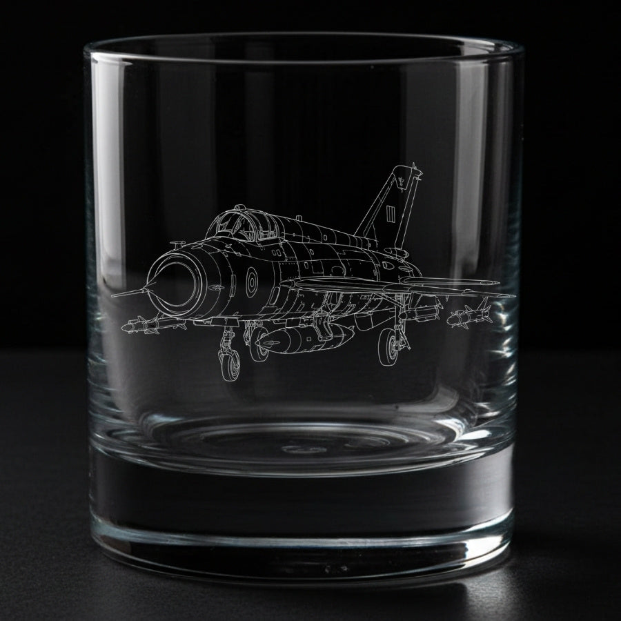 MiG 21 Engraved Whiskey Glass