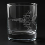 MiG 25 Engraved Whiskey Glass