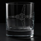 MiG 27 Engraved Whiskey Glass