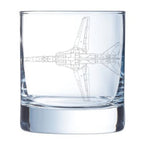MiG 27 Engraved Whiskey Glass