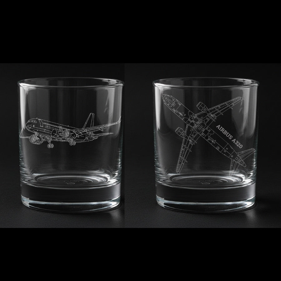 Airbus A320 Whiskey Tumblers
