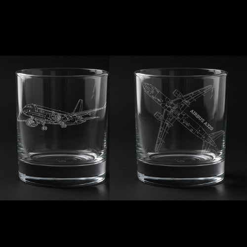 Airbus A320 Whiskey Tumblers