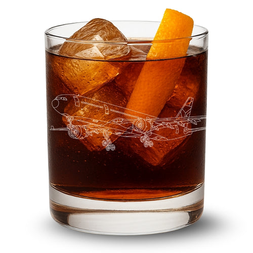 Airbus A330 Whiskey Glasses