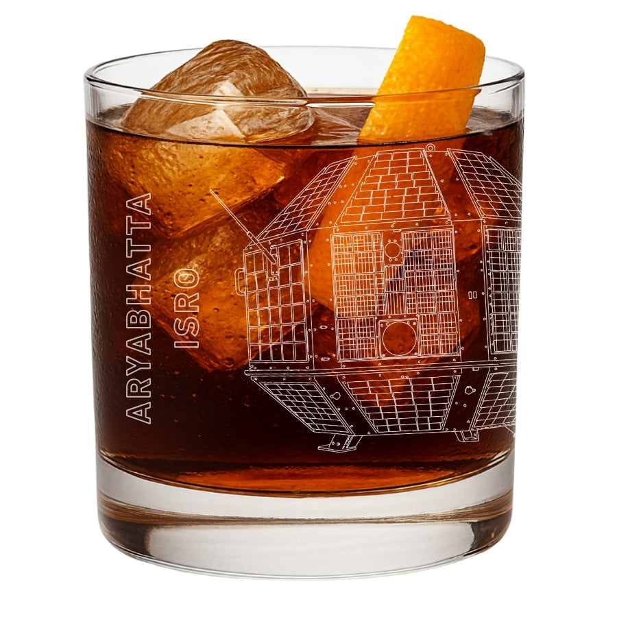 ISRO Aryabhata Satellite Engraved Glass