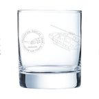 HAL Dhruv Engraved Whiskey Glass