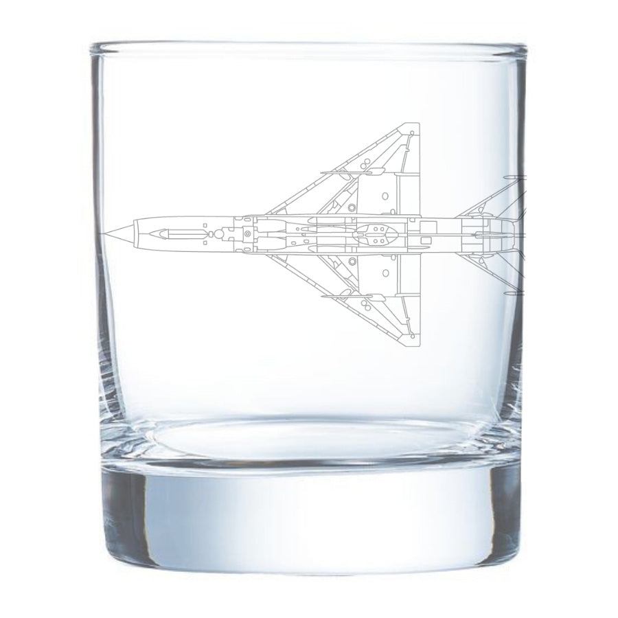 MiG 21 Engraved Whiskey Glass