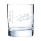 Mil Mi-26 Engraved Whiskey Glass