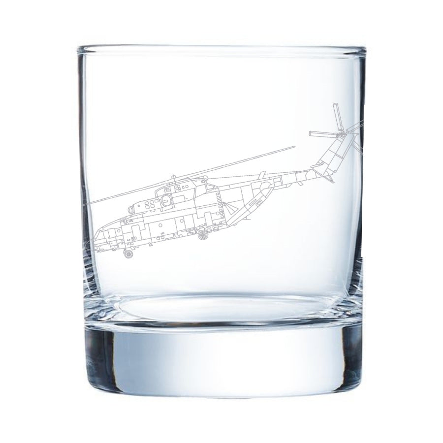 Mil Mi-26 Engraved Whiskey Glass
