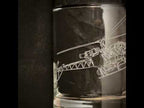 Cheetah "SA 315B Lama" Engraved Whiskey Glass
