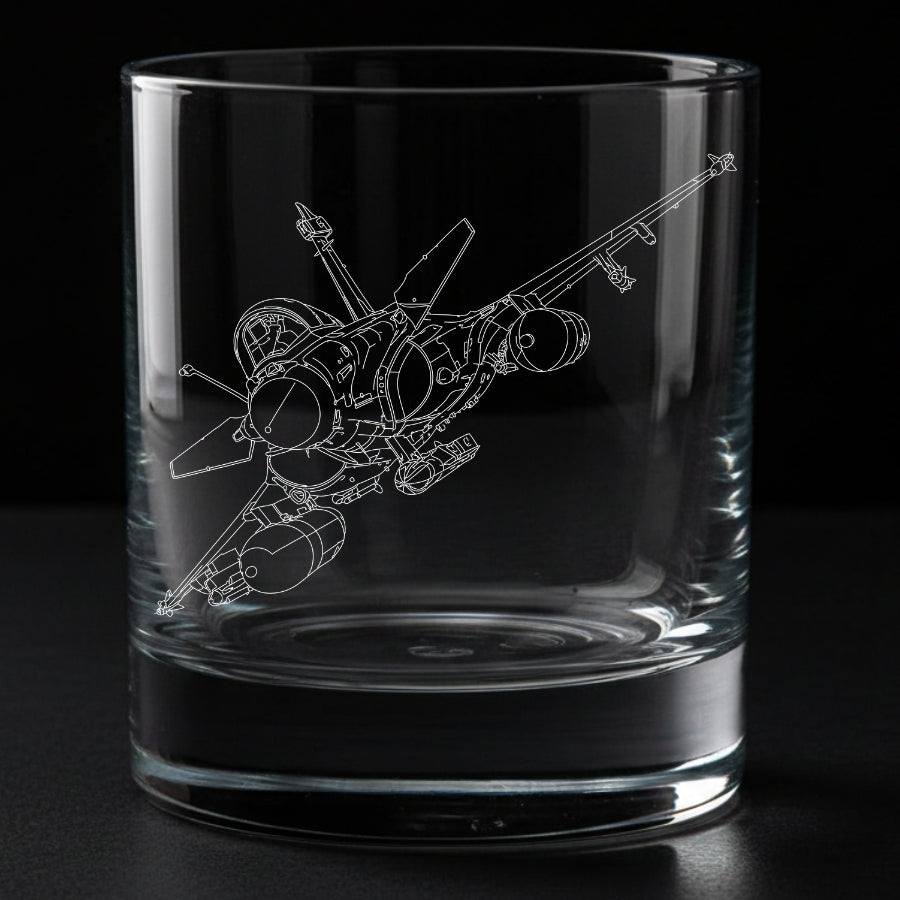 The Rafale Engraved Whiskey Tumbler