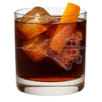 Sukhoi Su-57 Engraved Whiskey Glass